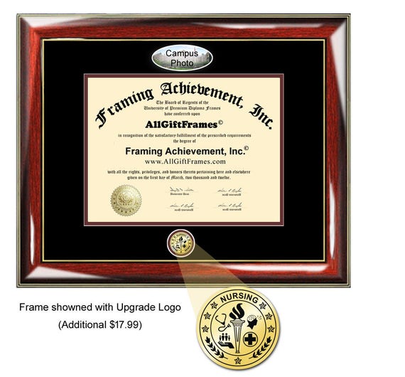 Bethesda University Diploma Frame by Wordyisms