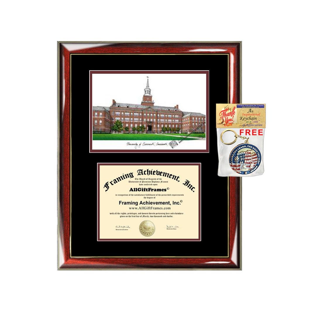 University of Cincinnati Diploma Frames Cincinnati Lithograph Frame