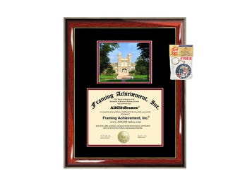 Washington University St Louis diploma frame WUSTL certificate framing graduation document college degree plaque graduate  campus photo