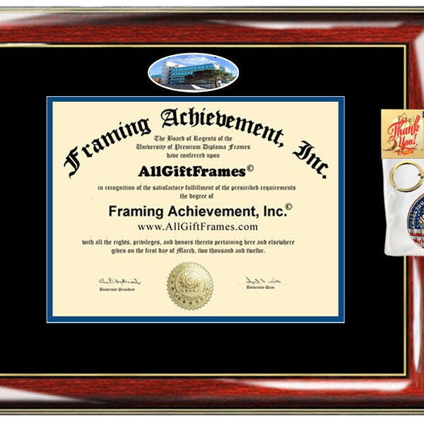 UCI diploma frame University California Irvine campus picture certificate framing graduation gift custom document engrave plaque degree case