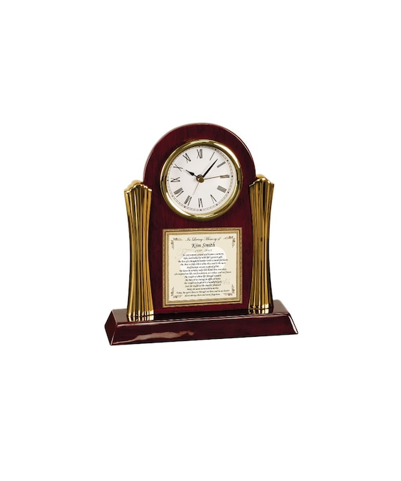 Gedenkstatte Geschenk Gedicht Cherry Uhr Gedenken Trauer Etsy