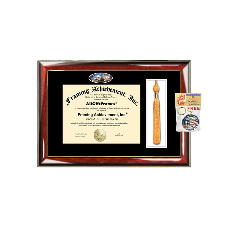 Radford University diploma frame tassel holder plaque case degree tassel framing case college campus picture image Radford graduation gift