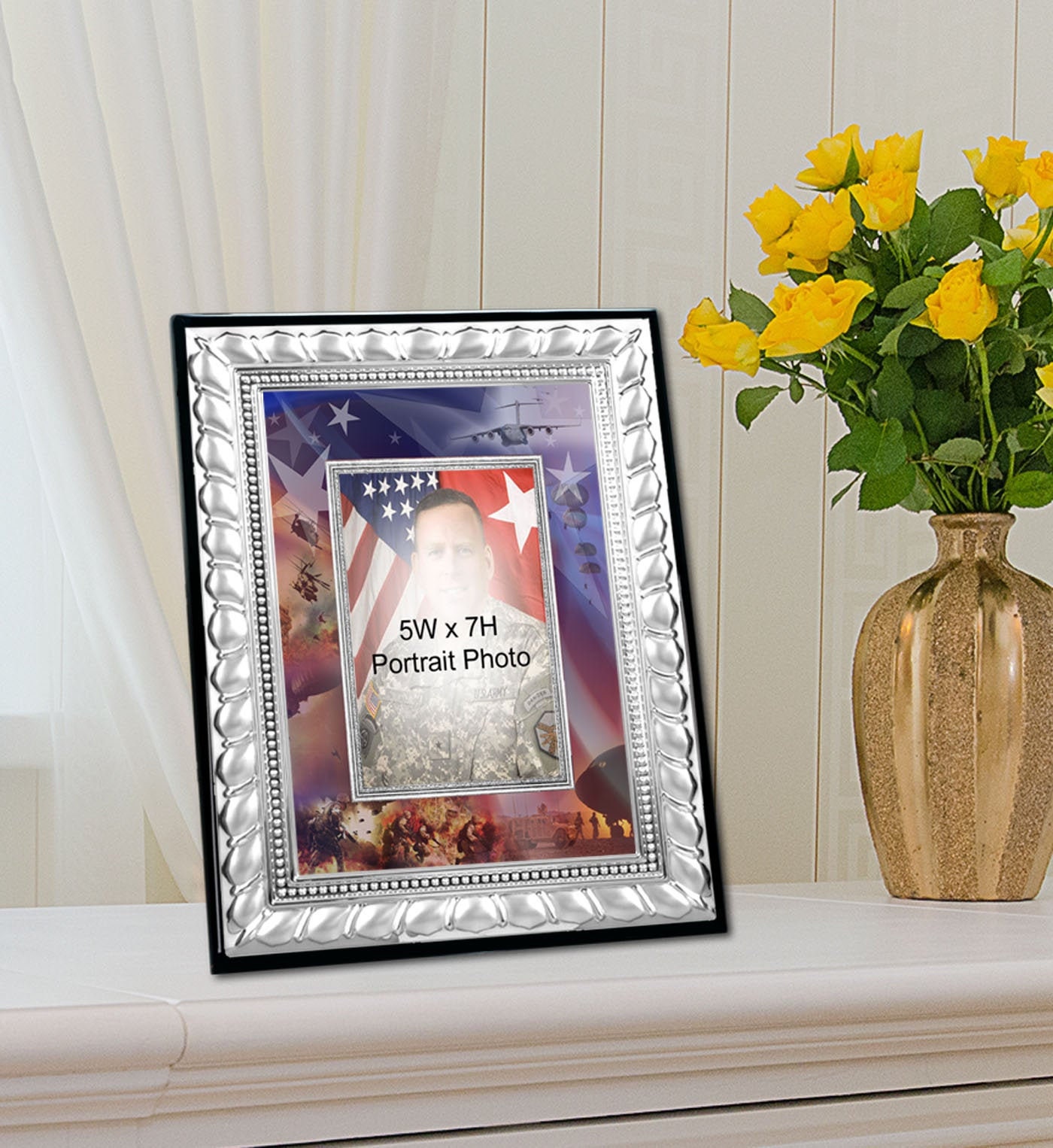 Army Picture Frame Photo Military Collage Matted 5x7 Veteran Photograph ...