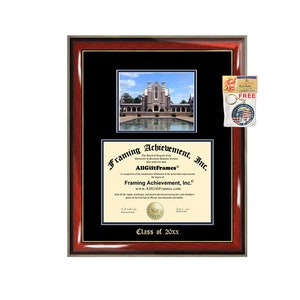 Diploma Frame Berry College University Photo Graduation Gift Case Emboss School Certificate Degree Framing Case Holder Document Graduate image 1