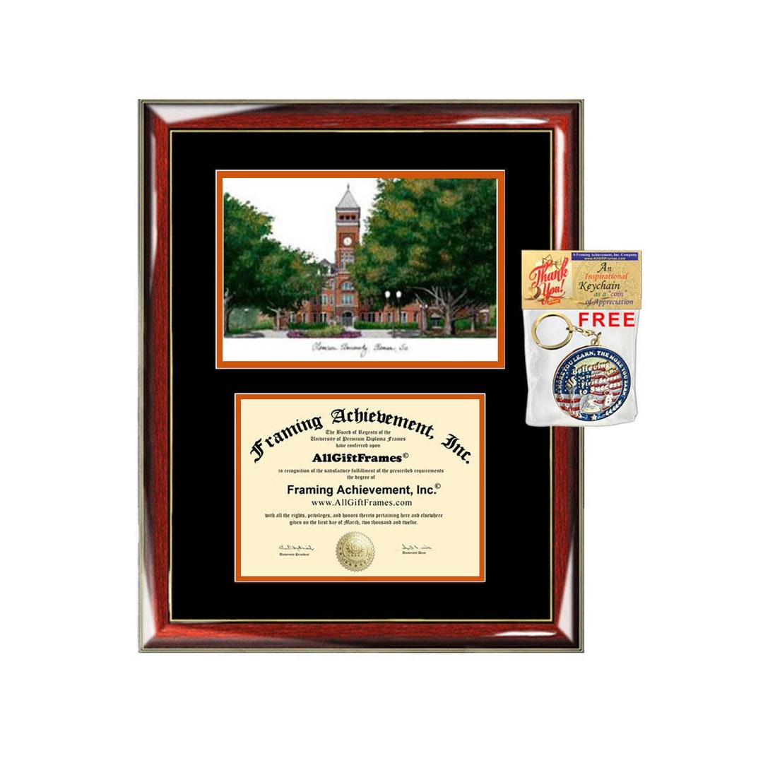 Clemson University Lithograph Diploma Frames College Clemson Graduation