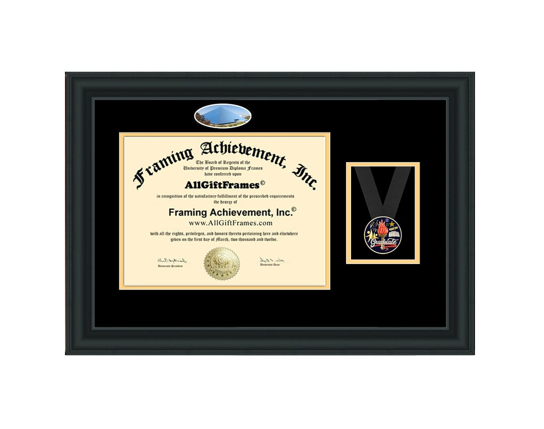CSULB Graduation Diploma Frame School Graduate Gift Medal Ribbon Honor