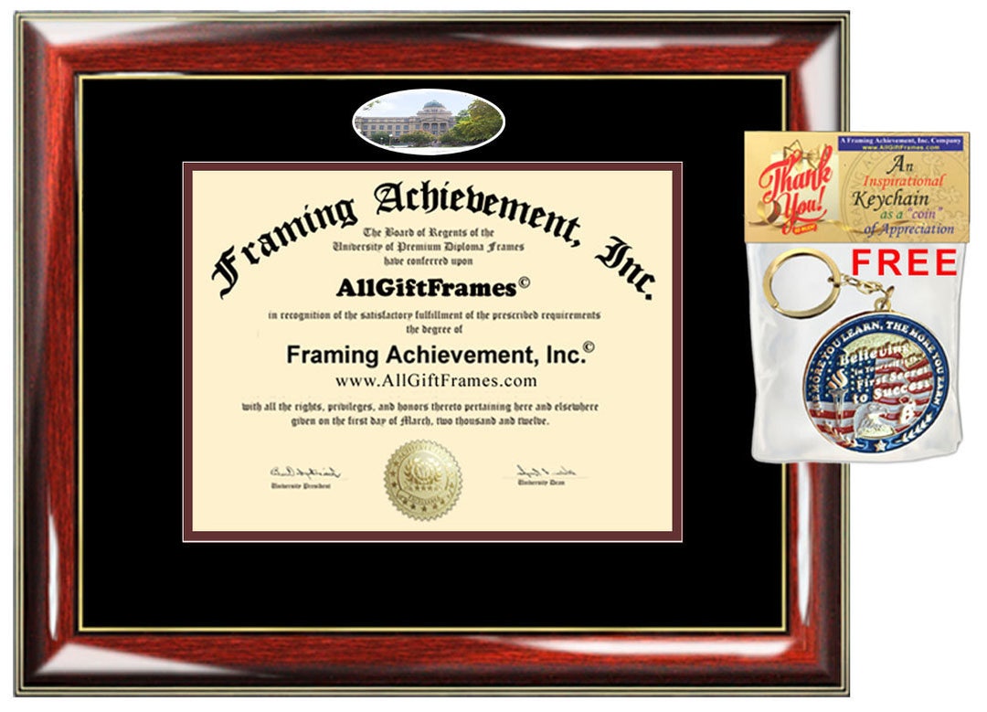 TAMU Diploma Frame Campus Picture Texas A M University College Etsy