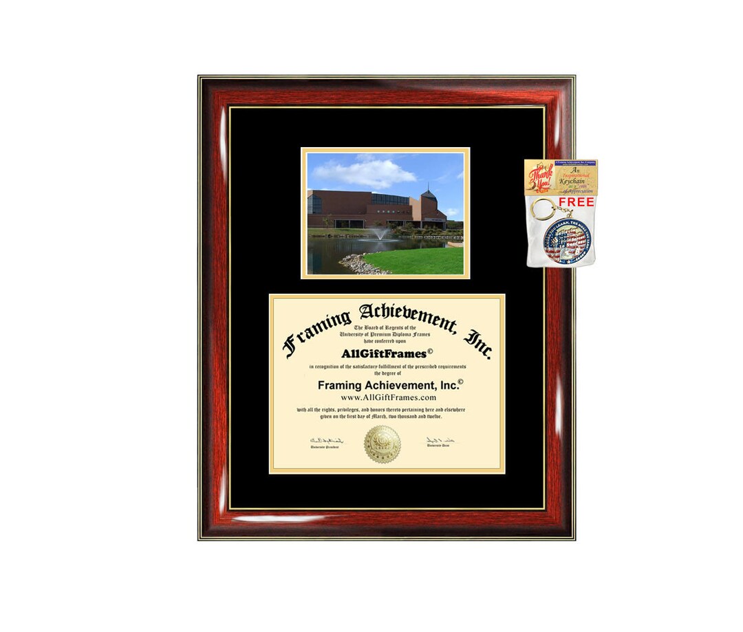 Cedarville University Diploma Frame Campus Certificate Cedarville
