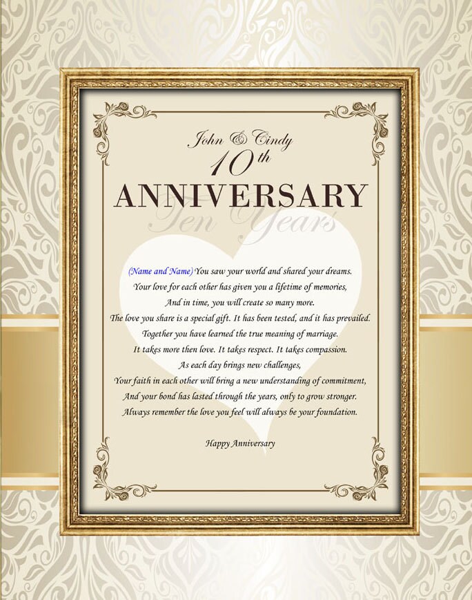 Happy Anniversary Congratulations 11x14 Unframed Matted