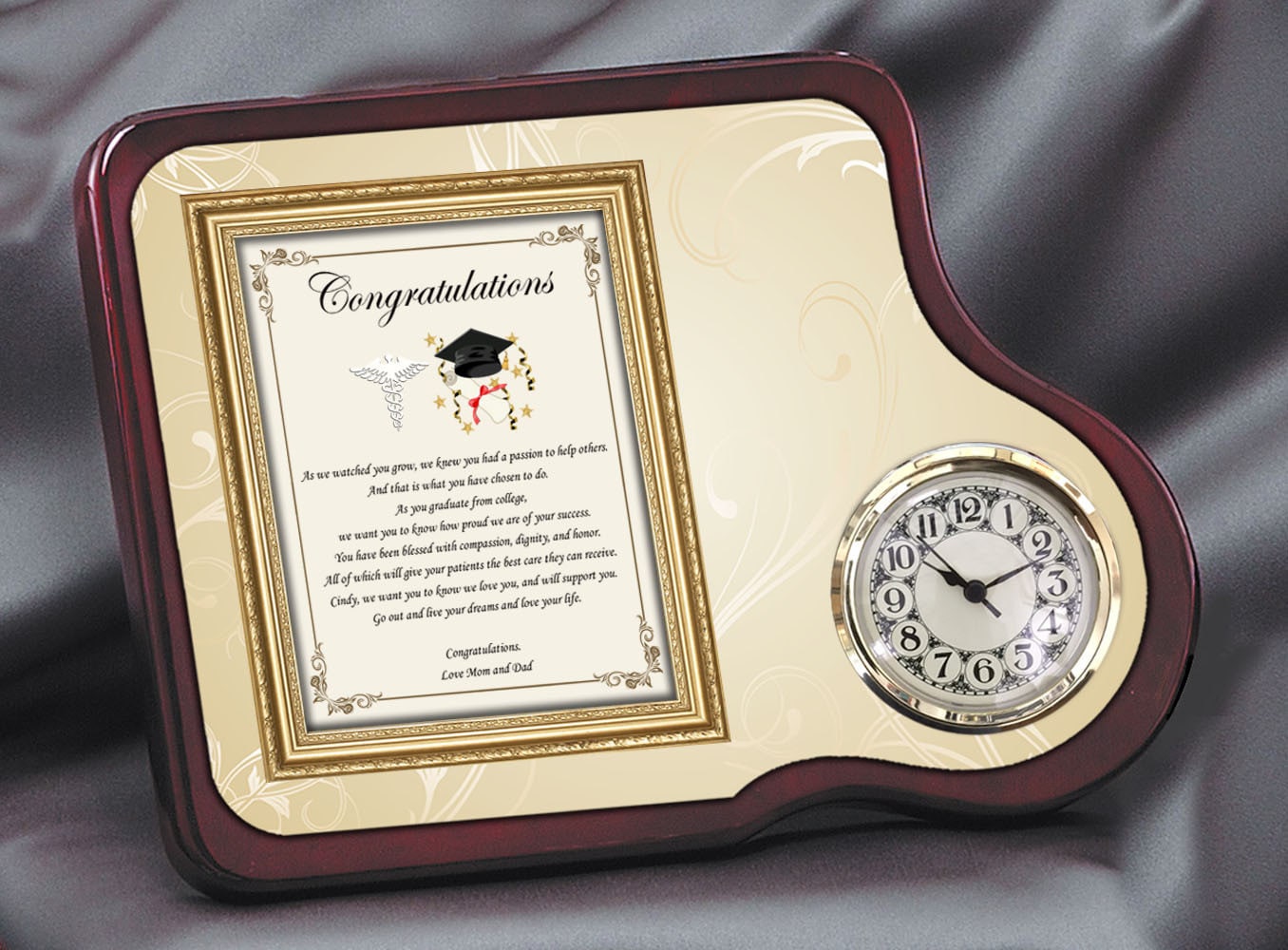 Optometry Dental Pharmacy Medical School Graduation Present Mahogany ...