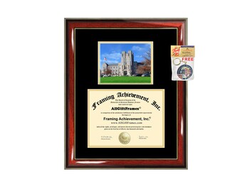 Virginia Tech diploma frame campus photo certificate framing graduation Virginia Polytechnic Institute State University degree plaque