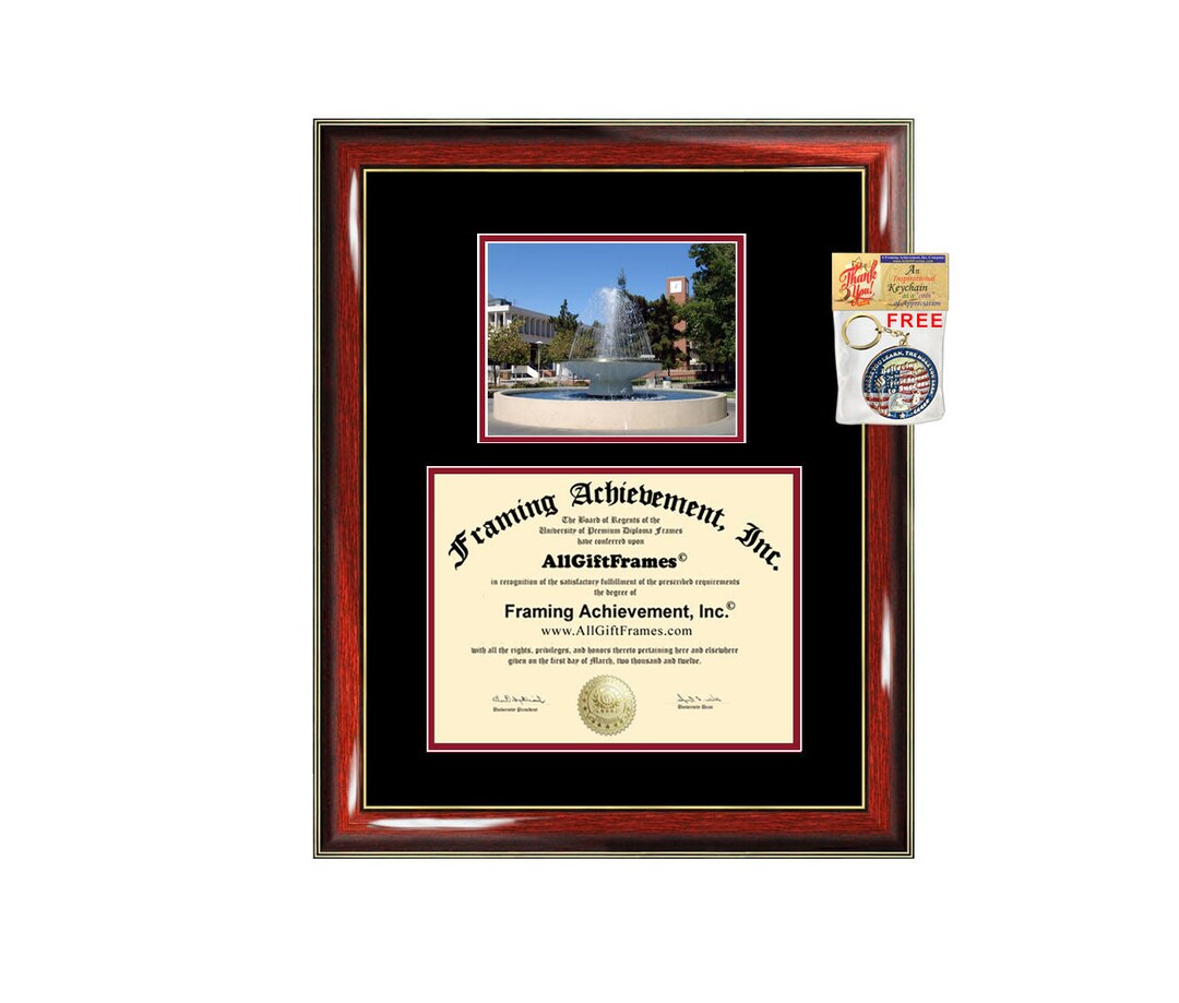Fresno State University Diploma Frame Certificate Framing Etsy