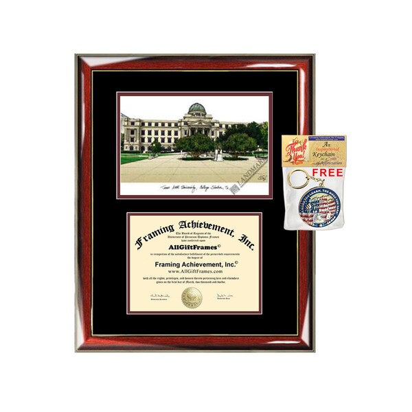 Texas A&m Diploma Frame Etsy