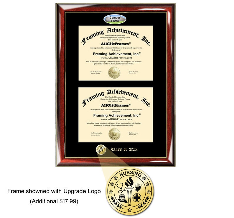 Campus Images University of Illinois Urbana-Champaign 11w x 8.5h Gold Embossed Diploma Frame
