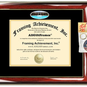 University Of Akron Diploma Frame Graduation Gift Degree Etsy
