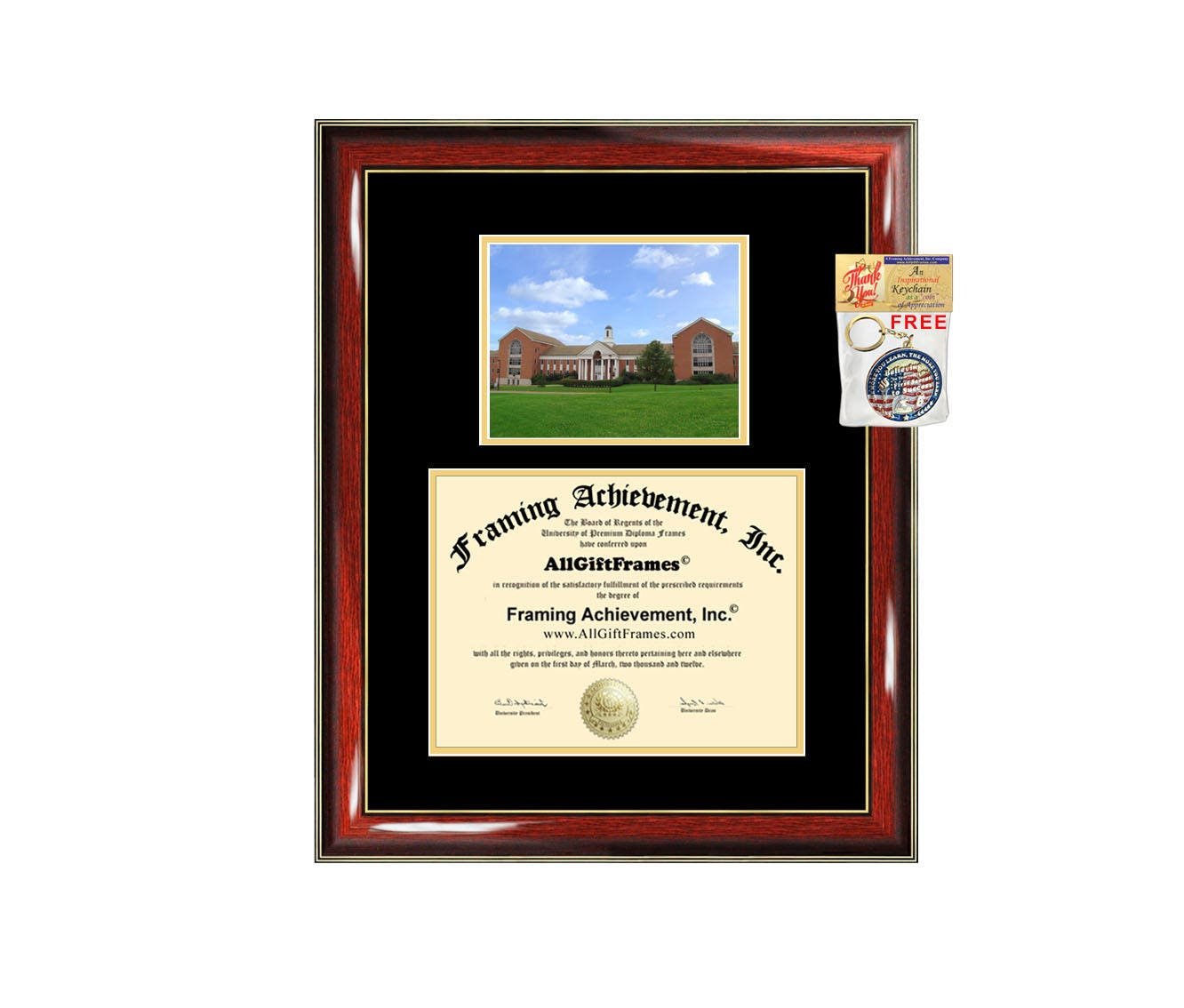 UMGC diploma frame campus photo certificate framing graduation | Etsy