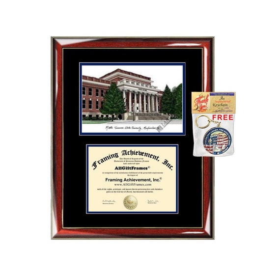 Mtsu Diploma Frames Middle Tennessee State University Etsy