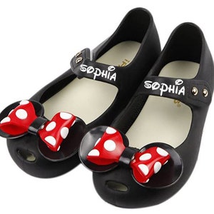 Custom Toddler Princess Girl Red polka dot shoes