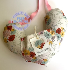Post-Surgery Comfort Pillow: Autumn Floral Mastectomy Gift with Pocket