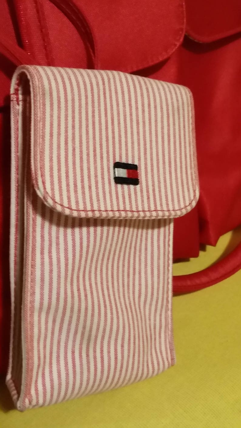 Tommy Hilfiger Red Diaper Bag/tote Etsy
