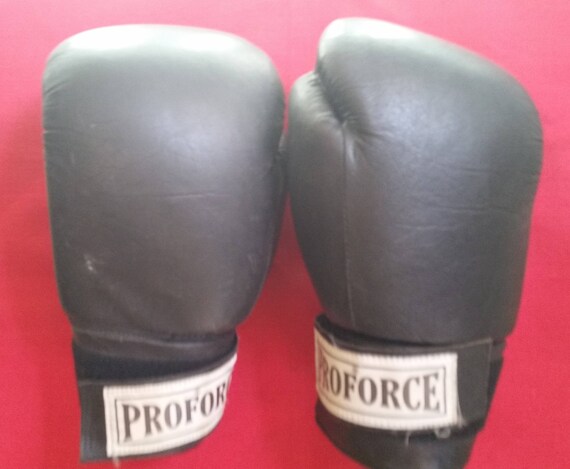used boxing gloves