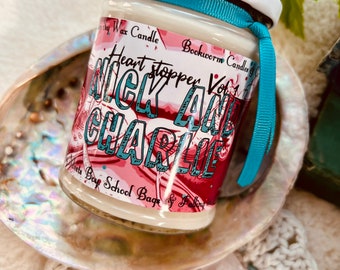 Nick & Charlie Candle - Heartstopper Inspired - Alice Oseman - Botanical Candle