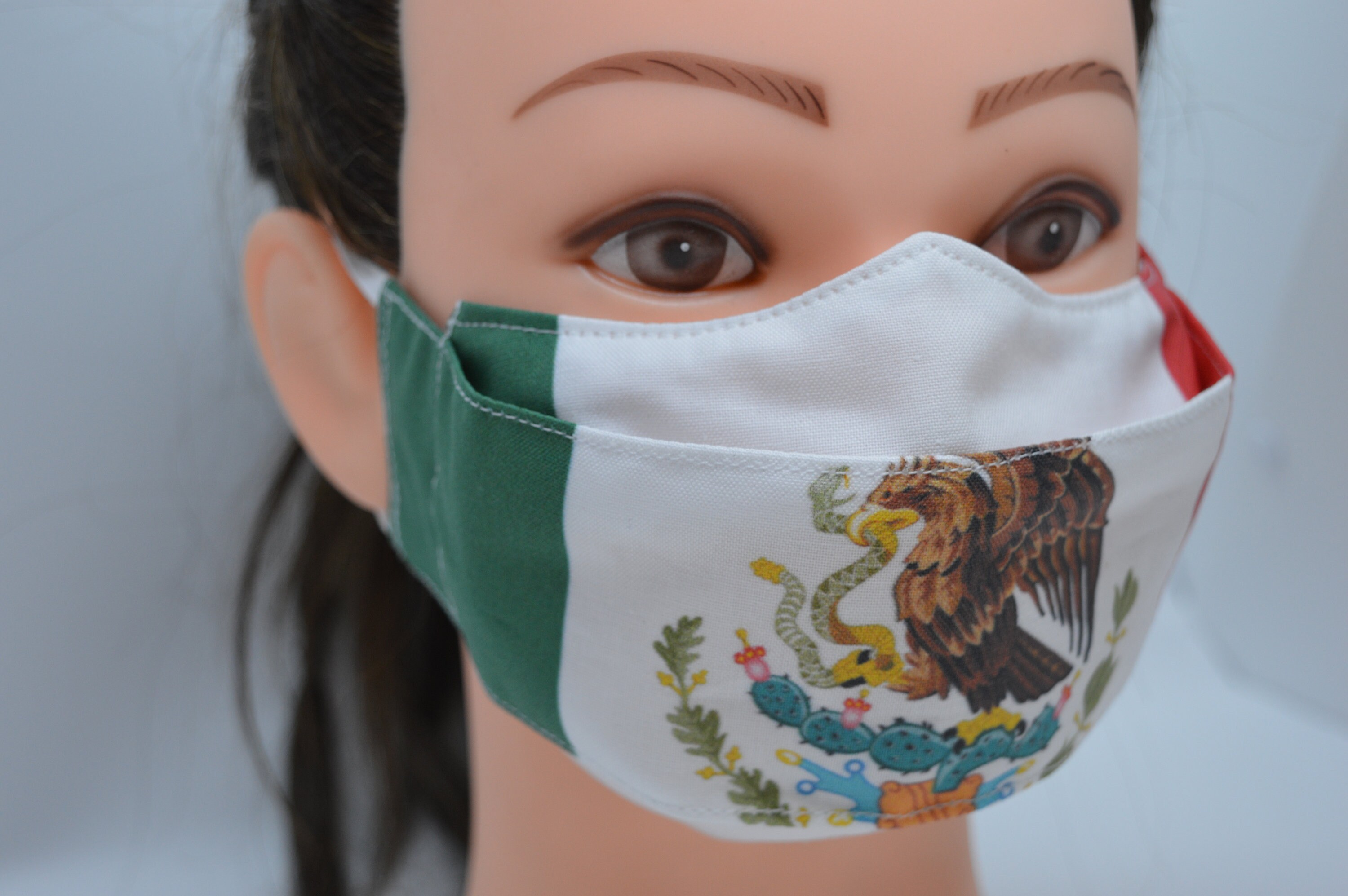 Mexican Flag Cotton Face Mask for Men and Women Handmade Etsy