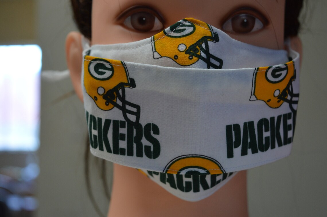 NFL Football Green Bay Packers Adjustable Mouth Guard Face Etsy