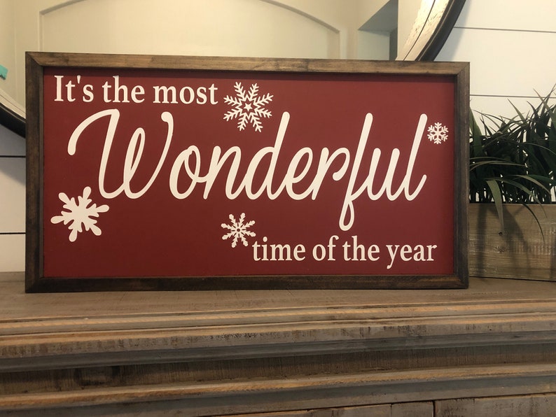 It/'s the most wonderful time of the year SignChristmas SignChristmas Decor