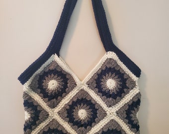 Custom Handmade Crochet Shoulder Bag Floral