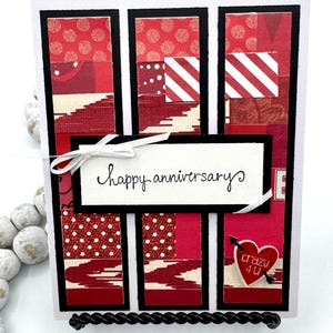 Crazy 4 You Happy Anniversary Handmade Greeting Card
