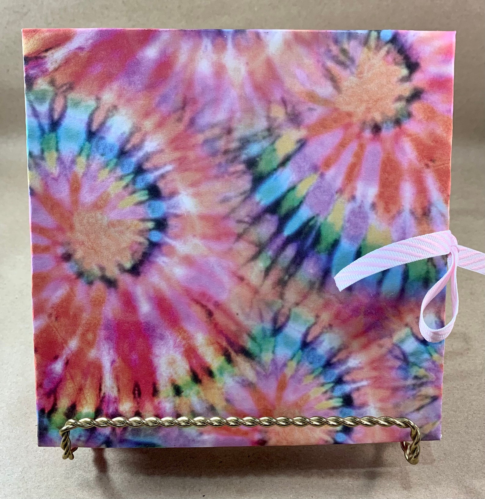Tie Dye 60s Inspired Accordion Album Journal Memory Book Etsy