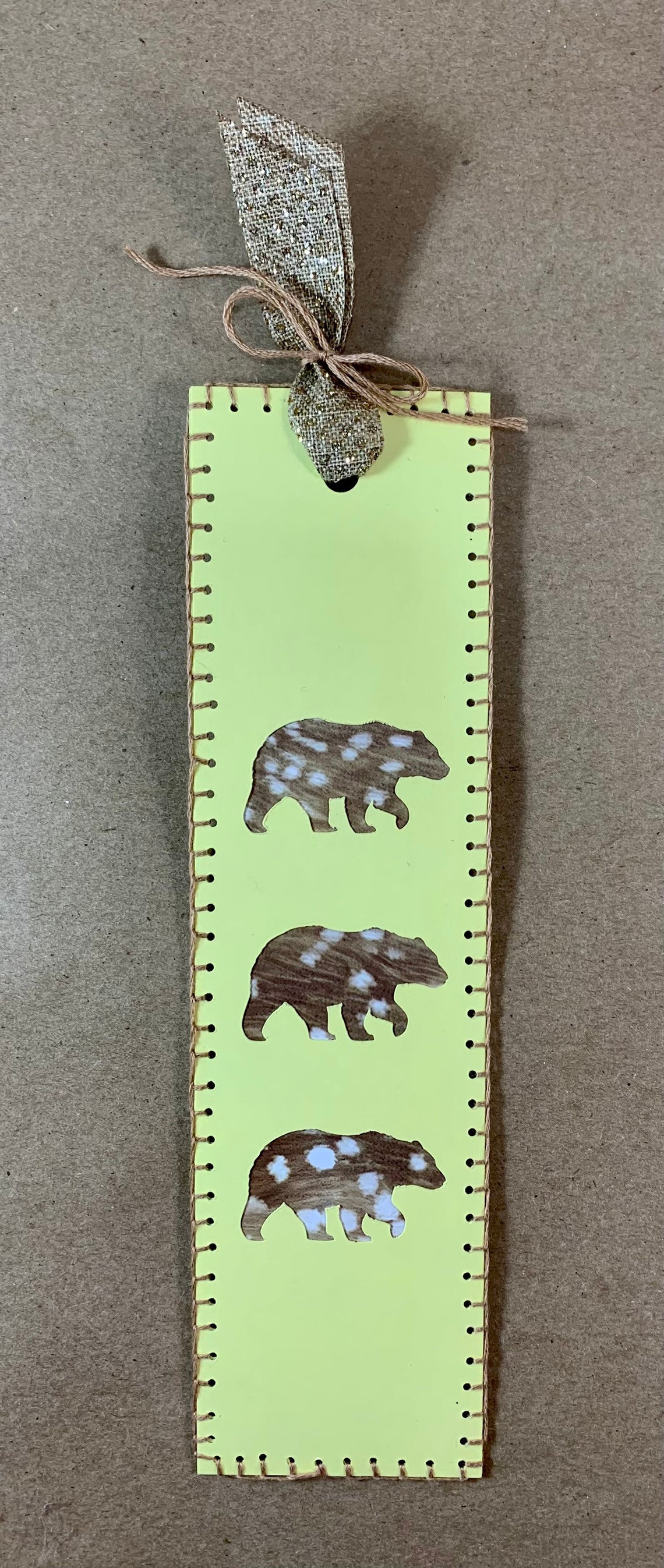 Bear Handmade Bookmark Etsy