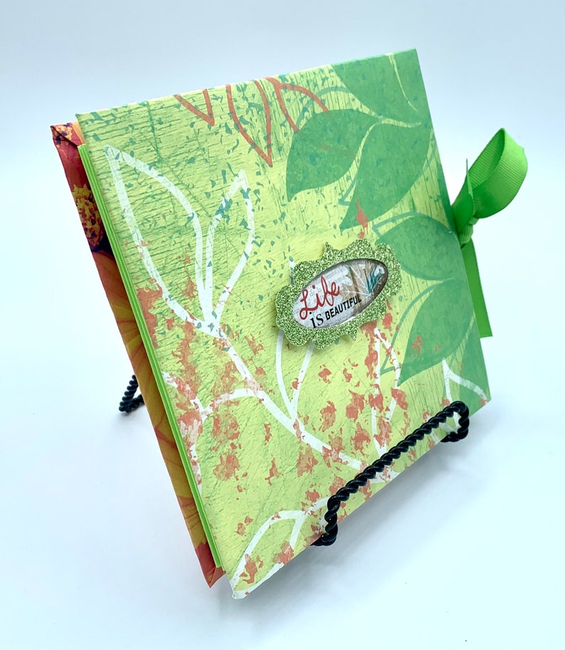 Life is Beautiful Accordionfolded Photo Album Journal Etsy