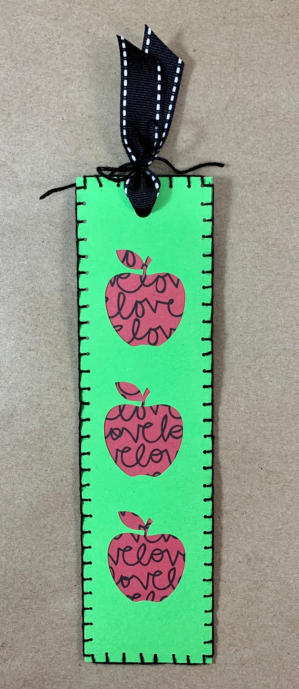 Apple Love Handmade Bookmark Etsy