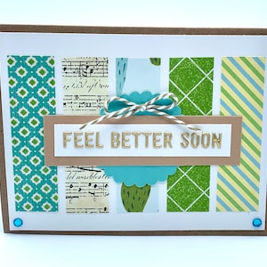 Feel Better Soon Handmade Greeting Card