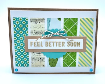 Feel Better Soon Handmade Greeting Card