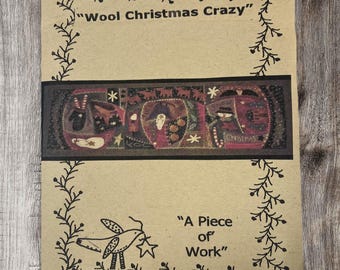 Wool Christmas Crazy Quilt Pattern: Applique Mat (Paper Pattern)