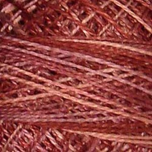 Valdani 12Wt- P8 Old Rose-Vintage Hues - Single Skein/Ball Thread-Perle Cotton for Wool Applique