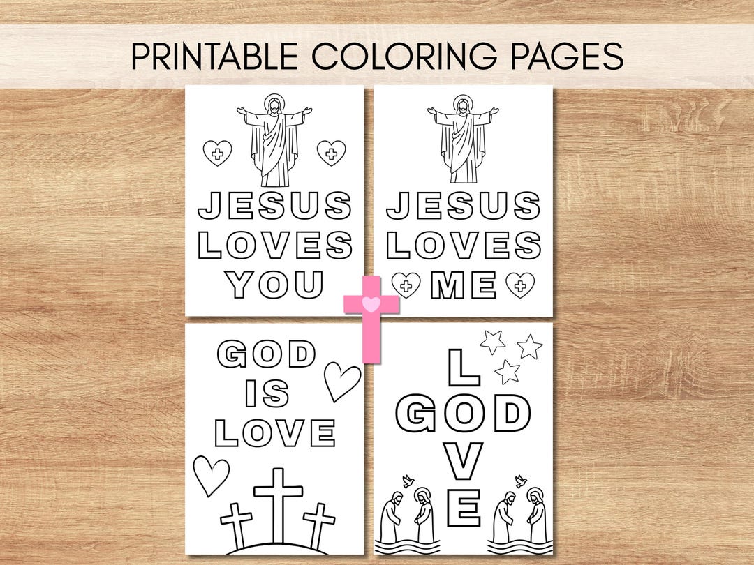 Jesus Loves Me Coloring Pages | Sunday School Printable (PDF Download ...