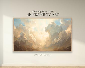 Arte abstracto para Samsung Frame TV: protector de pantalla de pintura al óleo digital (descarga instantánea 4K JPEG) Decoración estética y tranquila
