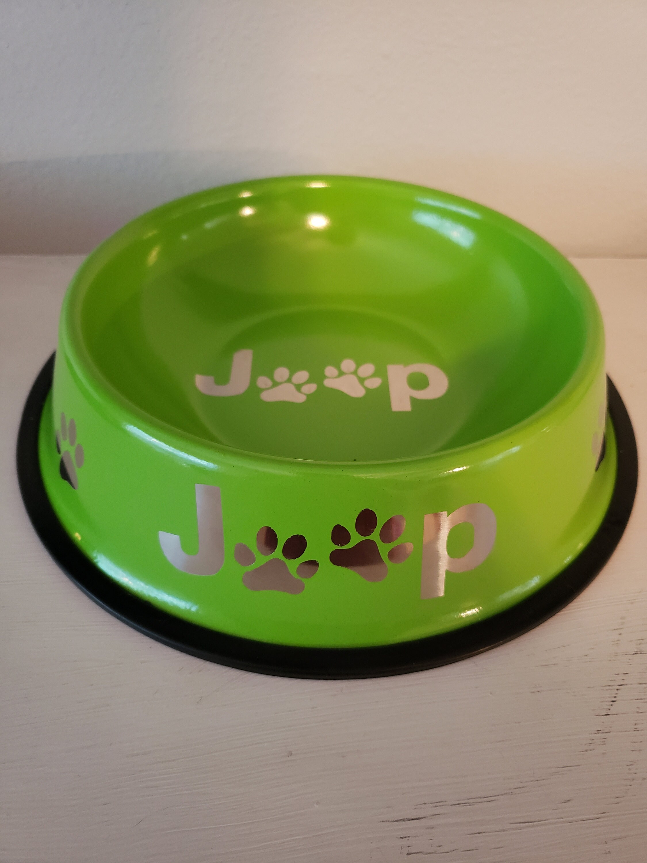 Stainless Steel Powder Coated Dog Bowl Etsy