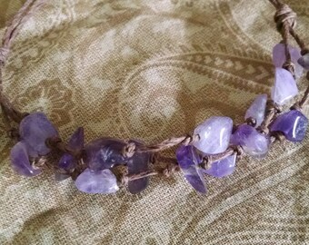 Amethyst Cluster Bracelet