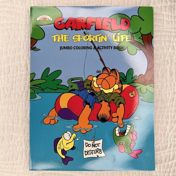 VINTAGE Garfield the Cat Jumbo Coloring Activity Book the - Etsy UK