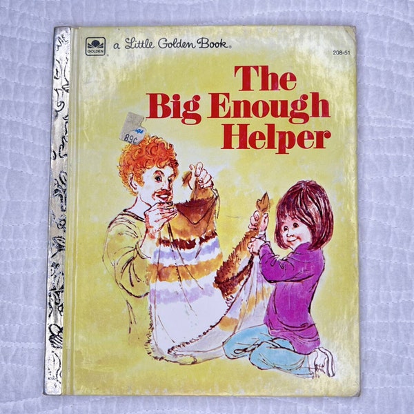 A Little Golden Book VINTAGE 1978 The Big Enough Helper EUC