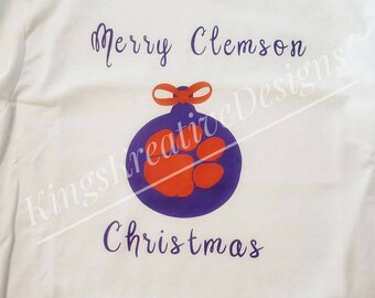 clemson christmas shirt