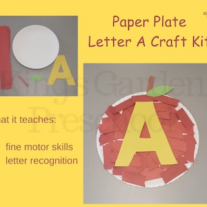 Uppercase Letter A Craft for classroom/for 20 students/Preschool Crafts/Kindergarten/Pre-Cut/Ready to use