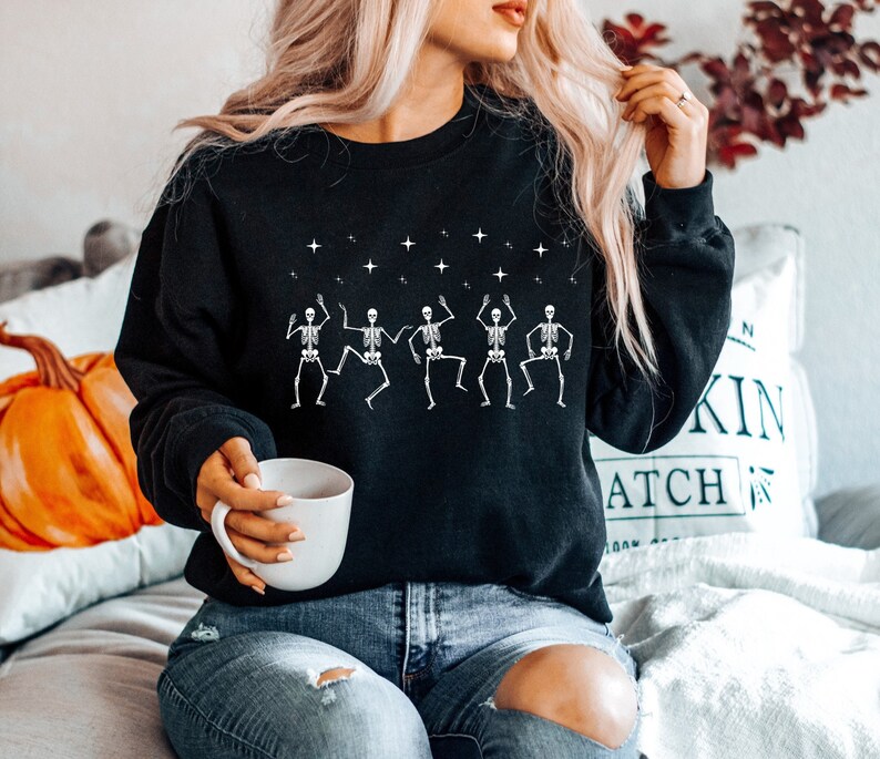 dancing skeletons sweatshirt