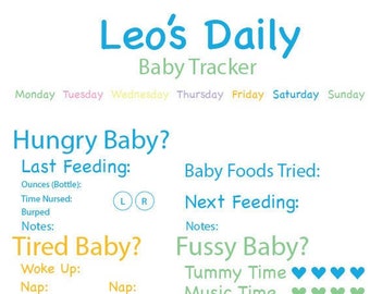 Customizable Baby Tracker Nursery Decoration Poster