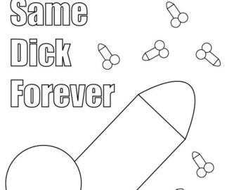 Penis Coloring Page Etsy